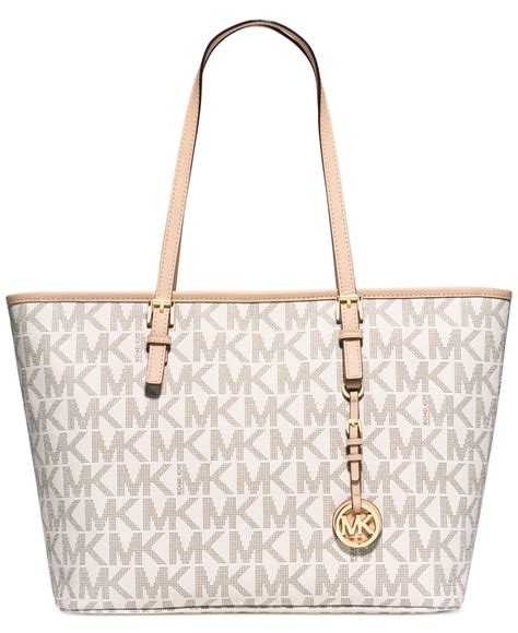 michael kors jet set travel white|michael kors large travel tote.